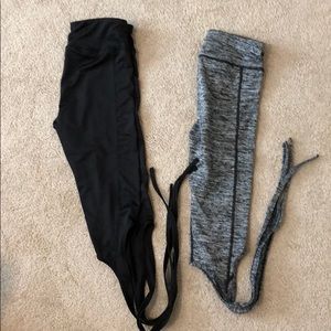 Ballet tie bottom leggings
